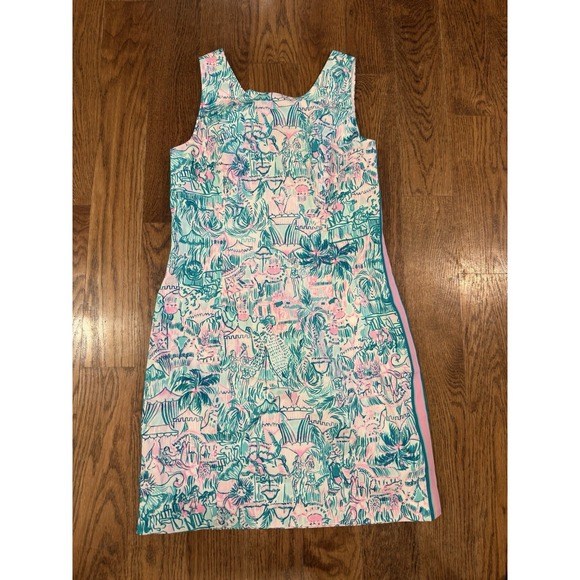 Lilly Pulitzer Dresses & Skirts - Lily Pulitzer Mila Shift Dress Camelfage Size 10 Beach Women's Resort Pink Prep